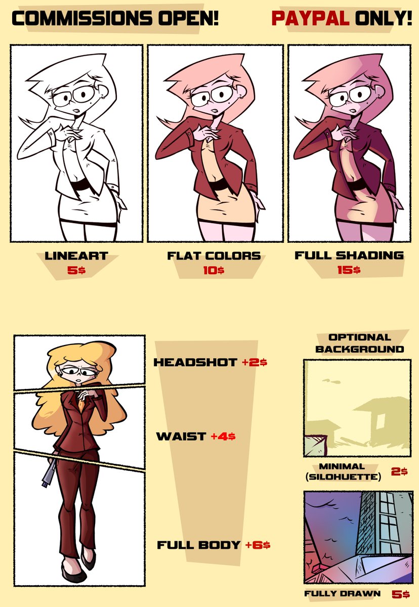 clunkertons's tweet image. Opening commissions for the very first time! Prices below. More details in DMs #commsopen
