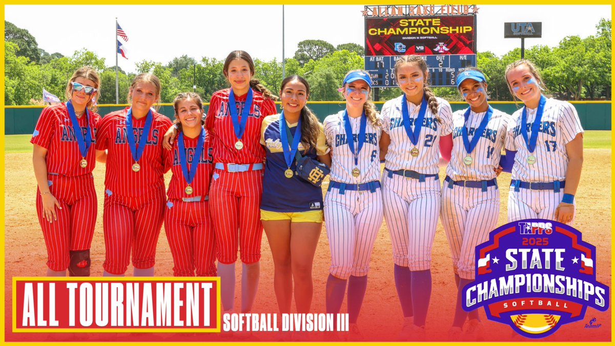 Congratulations to your 2025 #TAPPSsoftball Division III All Tournament Team!