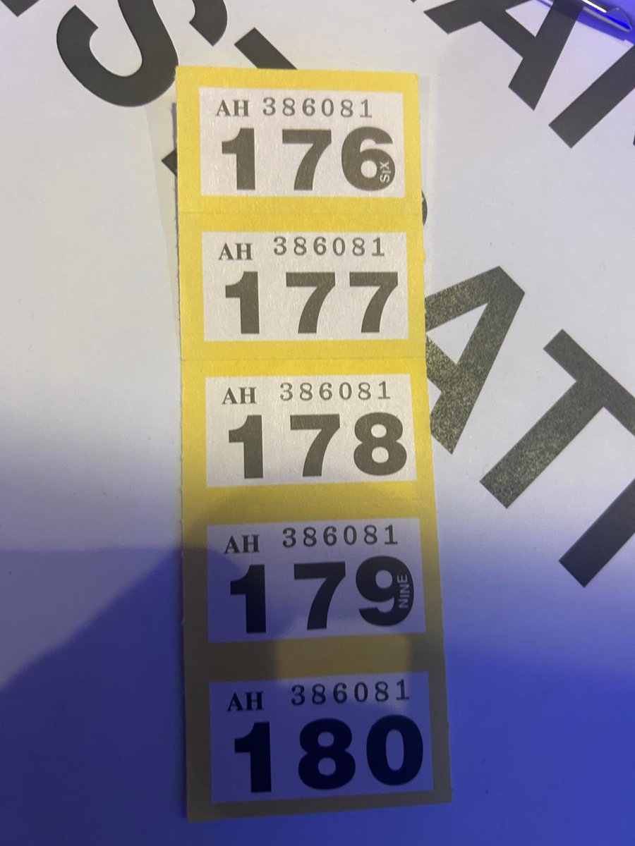 nfleagues's tweet image. Presentation Day 1 Winning Raffle Ticket Saturday 10/5/25.

Please contact us if you have the matching ticket.