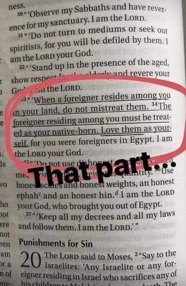 More MAGA Christians should pay attention to this part of the bible.