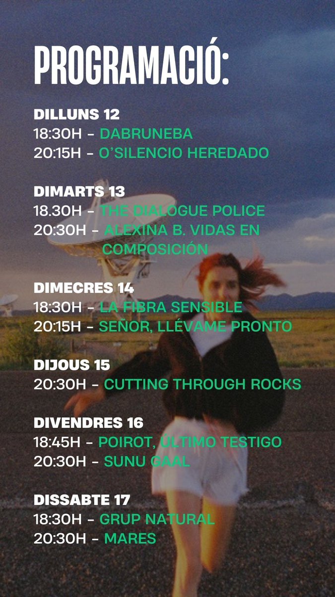 📣🔥 Arriba el festival DocsBarcelona als Cinemes Texas, el festival internacional de cinema especialitzat en el gènere documental del 12 al 17 de maig! @docsbarcelona

🎟️ Entrades a: espaitexas.cat/cartellera-cin…