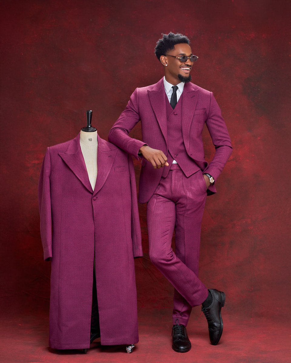 iam_topherJ's tweet image. AMVCA DEBUT. 

Special moment for my brand as well @drmenswearng

Purple as President of ☂️