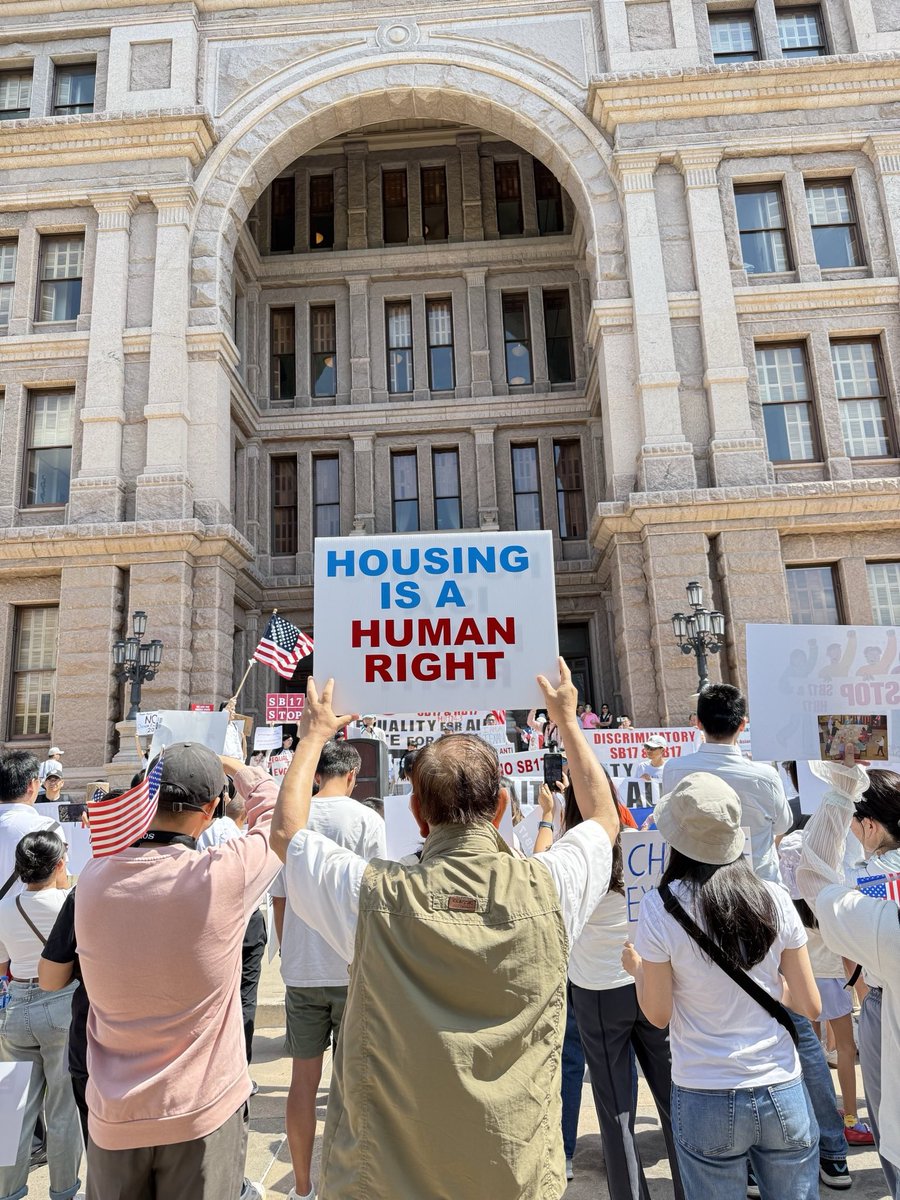 GeneforTexas's tweet photo. After 2 long days, SB 17 has passed the #txlege — yet another bill that unjustly targets the AAPI community, immigrants, &amp; visa holders w/o due process.

Today, I joined my community in rallying against SB 17, &amp; I remain committed to fighting for a Texas that welcomes everyone. https://t.co/3KoHg6thkR