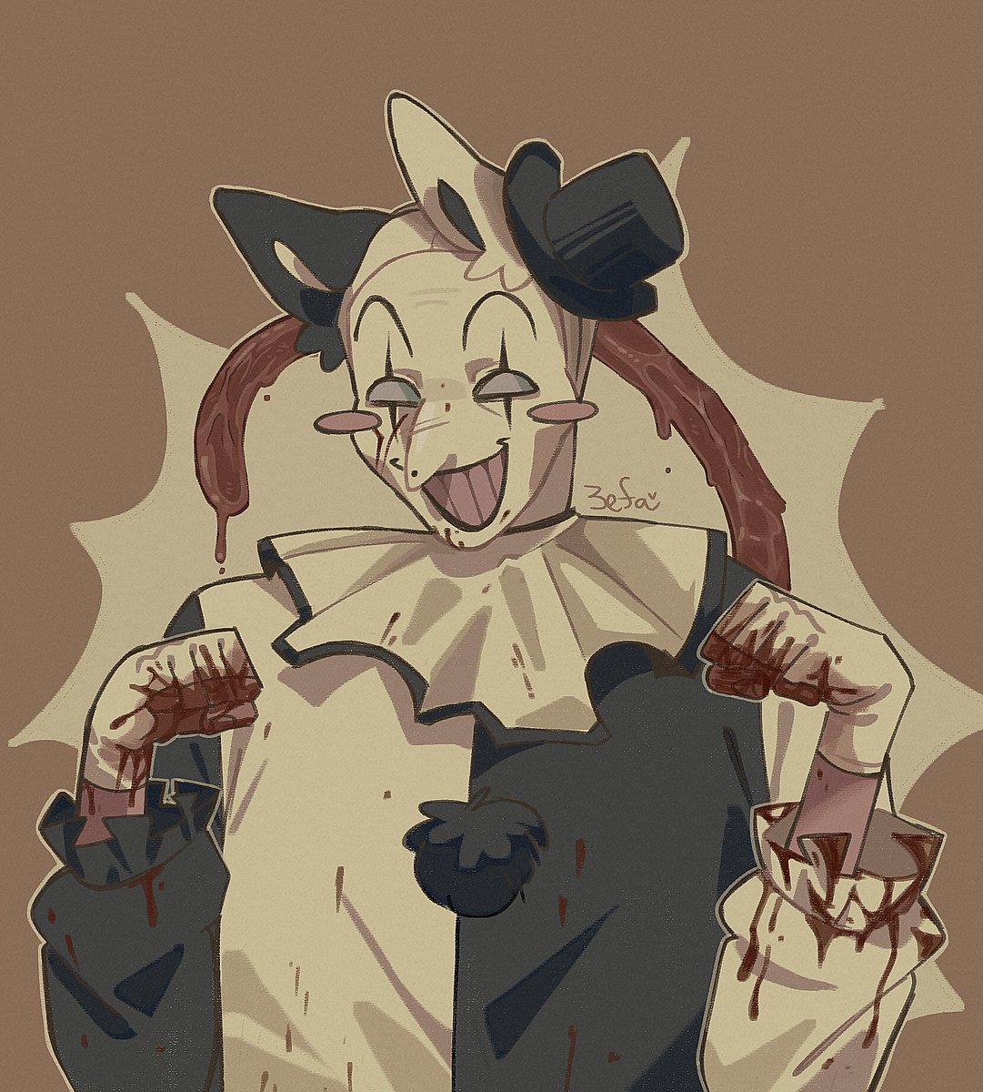 zefyrkameow's tweet image. #art #TERRIFIER