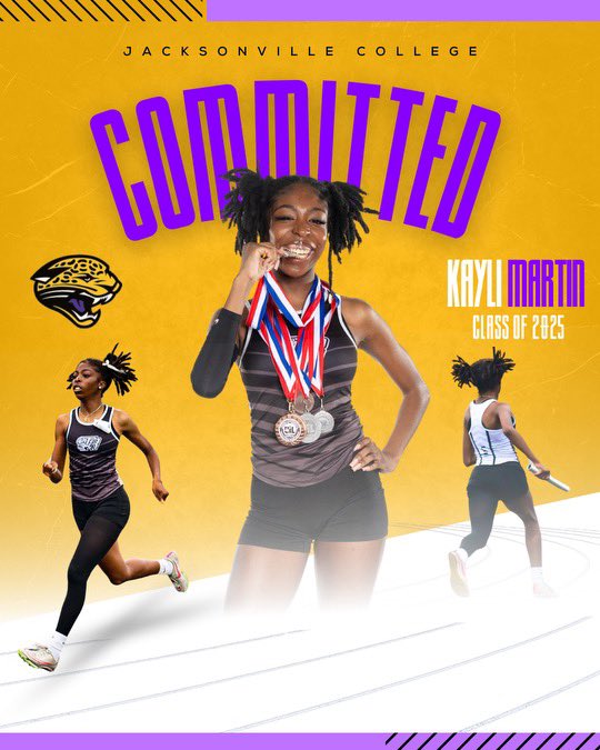 Thomas Randle HS XC & TF (@trhs_xctf) on Twitter photo 🚨News alert🚨
Congratulations to our 2nd female track and field athlete to sign and further their academic and athletic career‼️‼️
Kayli Martin has committed to Jacksonville College and we are all so proud!!! 💜💛🙌🏽 <a href="/jvillecollegeXC/">Jacksonville College XC/TF</a> <a href="/CoachDMcNeal/">Dee McNeal, M.Ed.</a> <a href="/RandleHS/">Randle High School</a> <a href="/trhsathletics1/">TRHS Athletics</a> 🚨News alert🚨
Congratulations to our 2nd female track and field athlete to sign and further their academic and athletic career‼️‼️
Kayli Martin has committed to Jacksonville College and we are all so proud!!! 💜💛🙌🏽 <a href="/jvillecollegeXC/">Jacksonville College XC/TF</a> <a href="/CoachDMcNeal/">Dee McNeal, M.Ed.</a> <a href="/RandleHS/">Randle High School</a> <a href="/trhsathletics1/">TRHS Athletics</a>