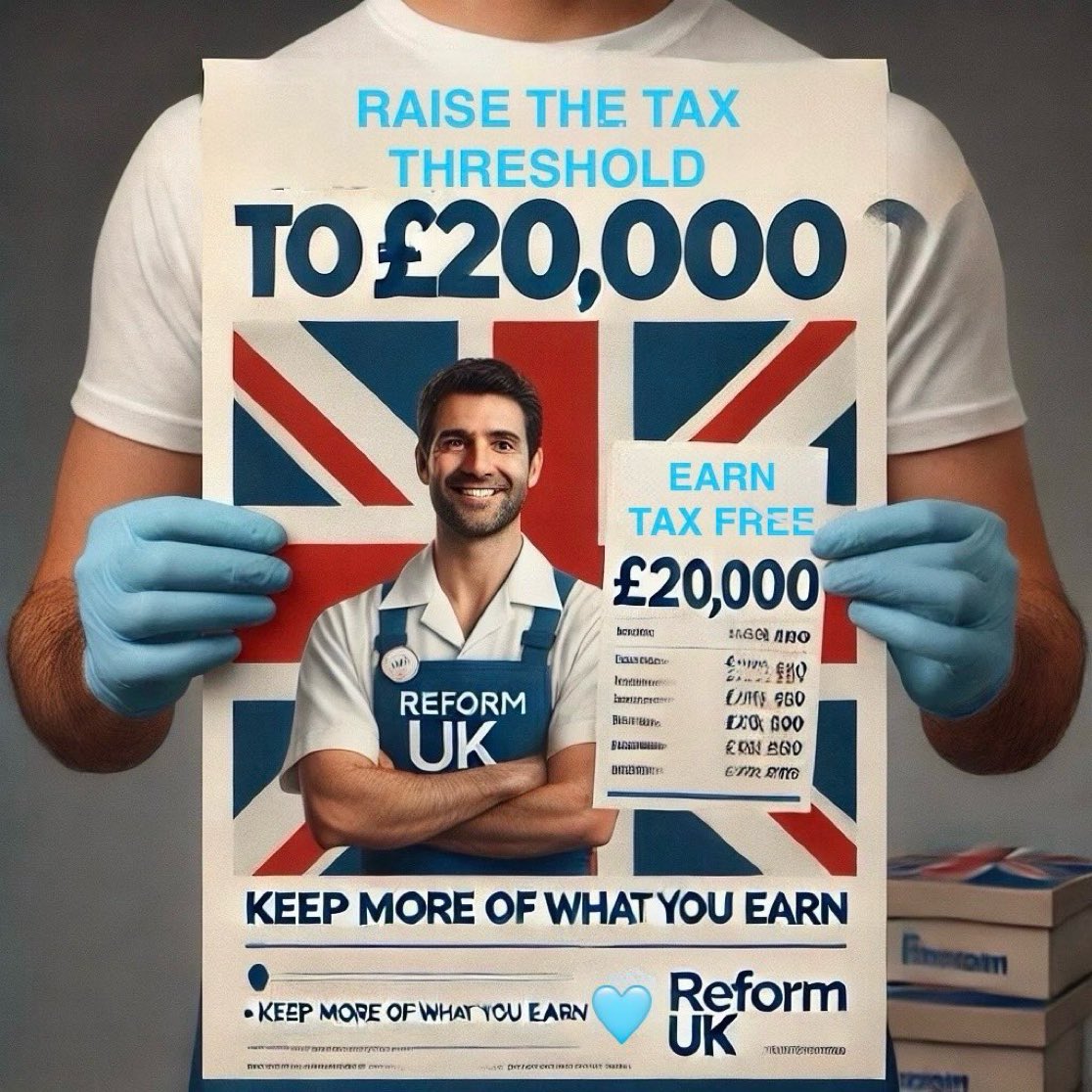 ReformDaily_'s tweet image. 💷 Only Reform UK says:
No tax on your first £20,000.
You earned it, you keep it.

“Time to ‘Make Work Pay’ &amp;amp; get ‘Back2Work’,” says Darren Selkus
“Not left or right but common sense - who could possibly be against this?”

#Back2Work #MakeWorkPay