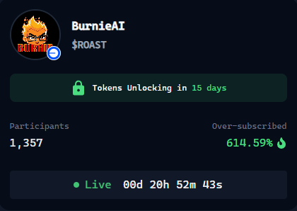 <a href="/burnieio/">Burnie AI</a> already reached 600% and it's still going, how much did you expect they will gona reach it ?

<a href="/virtuals_io/">Virtuals Protocol</a> 
<a href="/taran21/">Taran</a>
<a href="/melbint04/">Melbin (melbin.eth)</a> 

 Goddamn, jimmy. This is some serious gourmet shit

#VirtualProtocol #VIRTUAL #AIAgent #VirtualGenesis