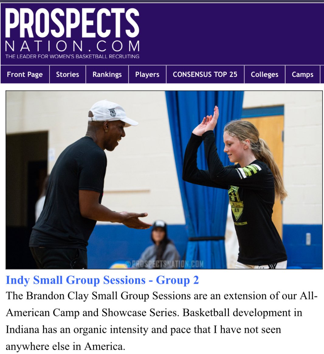 B r a n d o n C l a y (@brandonclaypsb) on Twitter photo Brandon Clay Sunday Small Group Workouts
Powered x @brandonclaypsb
“The Best Evals & Brand Marketing in 🏀.”
🗓️ June 1
📍 Indy
“In 49 other states, it’s just basketball…”
New Recap from last Sunday via <a href="/ProspectsNation/">ProspectsNation.com</a>
Addison Blum
Zoey Curry
Bayleigh Eisele
Justus Ellis Brandon Clay Sunday Small Group Workouts
Powered x @brandonclaypsb
“The Best Evals & Brand Marketing in 🏀.”
🗓️ June 1
📍 Indy
“In 49 other states, it’s just basketball…”
New Recap from last Sunday via <a href="/ProspectsNation/">ProspectsNation.com</a>
Addison Blum
Zoey Curry
Bayleigh Eisele
Justus Ellis