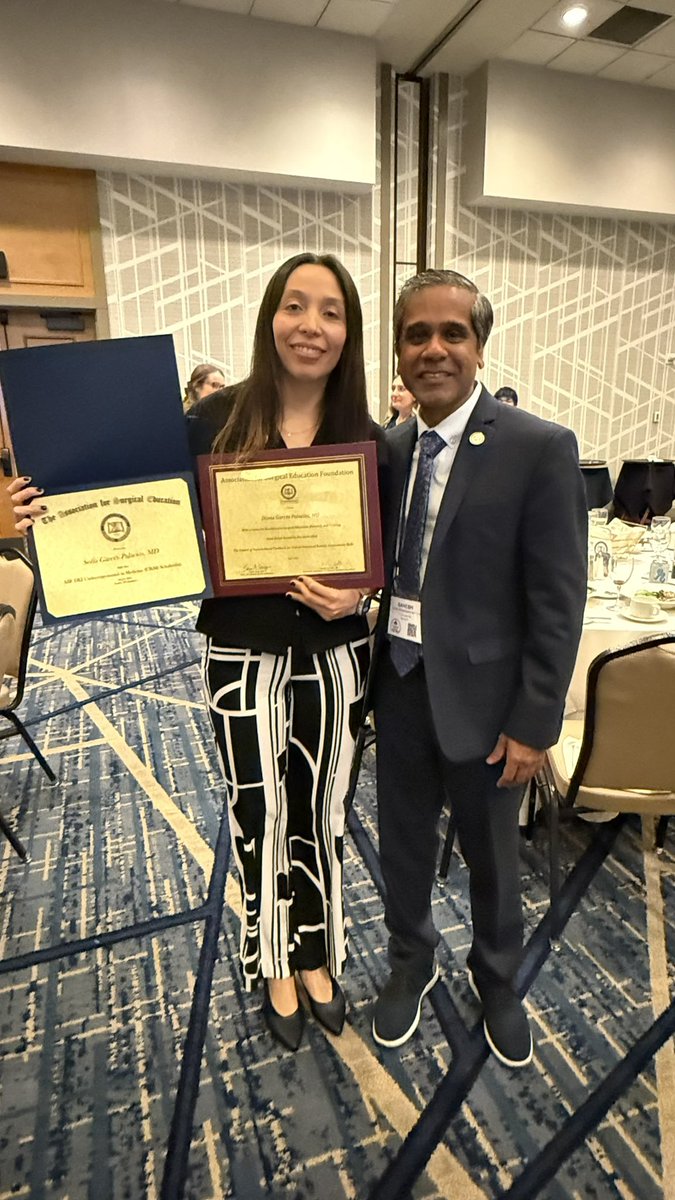 Ganesh Sankaran PhD 🇺🇸🇮🇳🇦🇷 (@sankaganesh) on Twitter photo I am so proud of my IMG postdoc Dr. <a href="/sofiagarcesp02/">Sofía Garcés Palacios, M.D</a> on winning the <a href="/Surg_Education/">Association for Surgical Education</a> Giant Robot Grant for her work on using gesture to assess robotic intestinal anastomosis. 🥇👏👏👏. Congratulations and #Gensurgerymatch watch out for her. <a href="/UTSW_Surgery/">UTSW Surgery</a> I am so proud of my IMG postdoc Dr. <a href="/sofiagarcesp02/">Sofía Garcés Palacios, M.D</a> on winning the <a href="/Surg_Education/">Association for Surgical Education</a> Giant Robot Grant for her work on using gesture to assess robotic intestinal anastomosis. 🥇👏👏👏. Congratulations and #Gensurgerymatch watch out for her. <a href="/UTSW_Surgery/">UTSW Surgery</a>