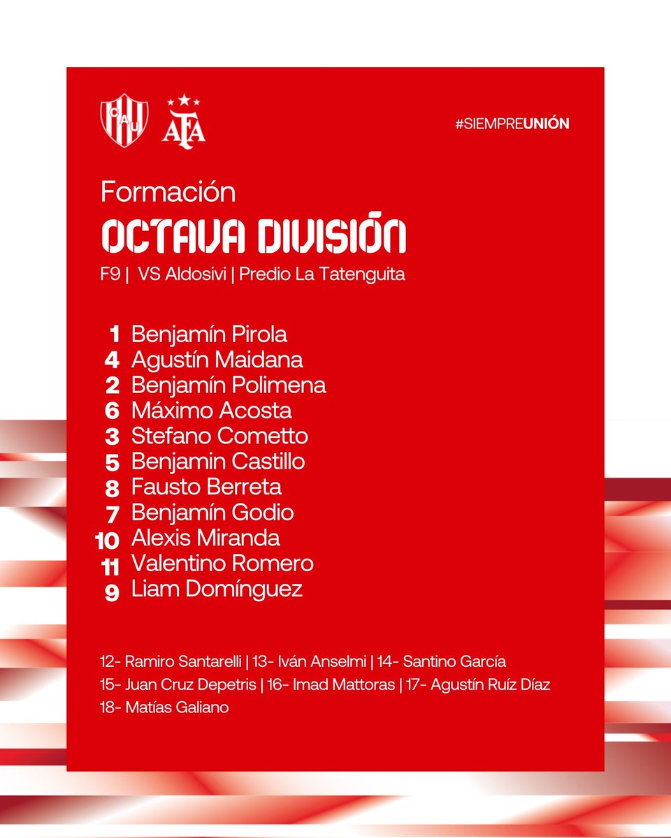 #JuvenilesLPF  ⚽

🔜 Se vienen los partidos de #quinta y #octava ante #Aldosivi

#SiempreUnión 🇦🇹