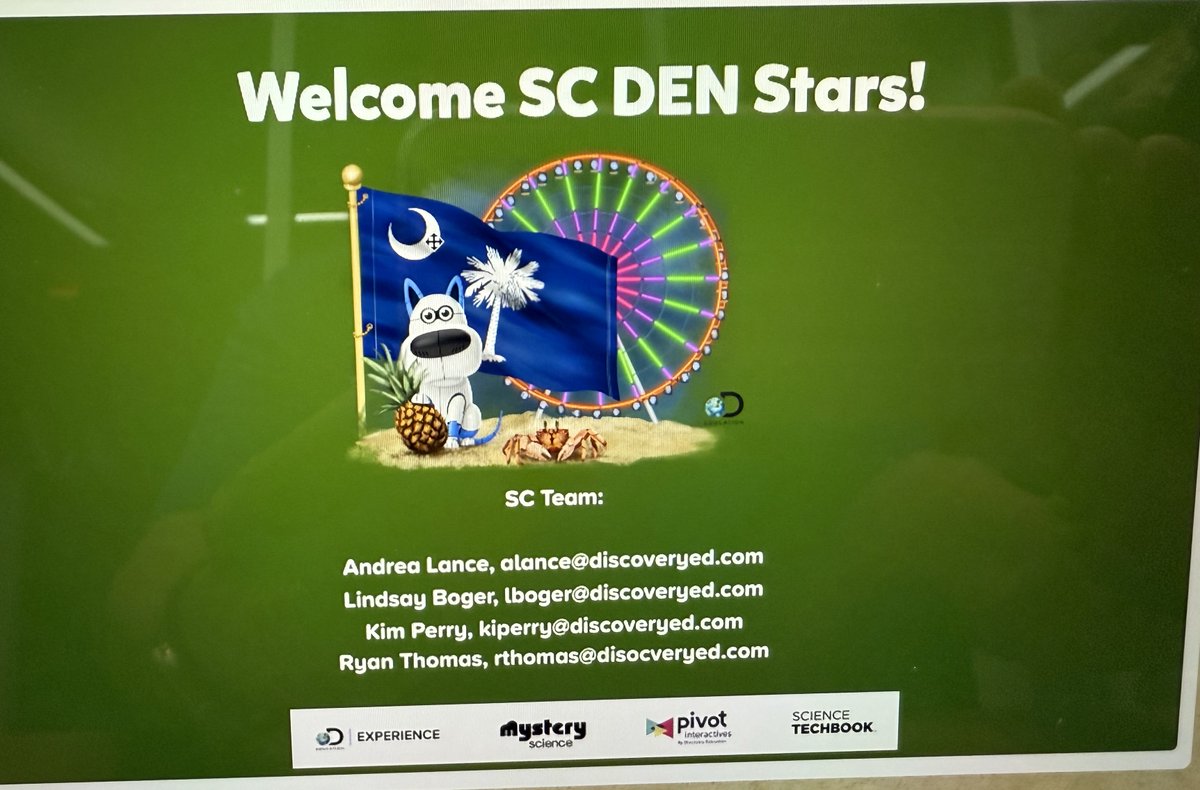 Excited to meet some SC @discoveryed #DENStars that are headed to Loyola University in July for #DENSI (Discovery Educator Network Summer Institute).

So excited for this to be back in person!

#BetterTogether #StayCurious #TheDENisBACK