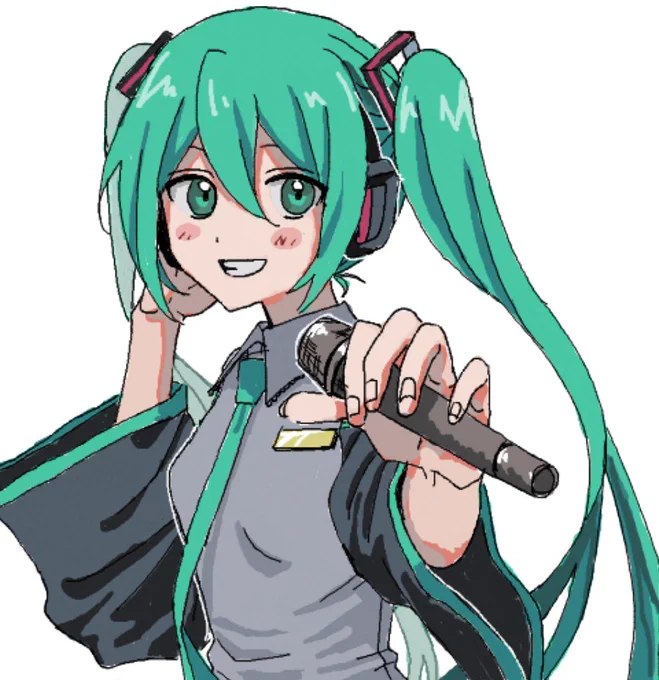 絵チャで描いたミク 