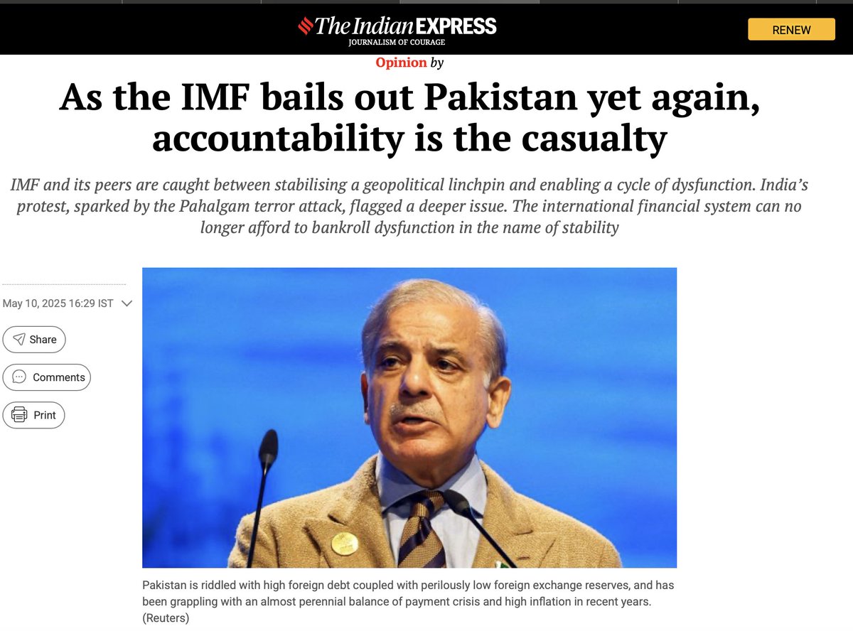 While a conditional ceasefire is most welcome &amp; a move that was much needed to initiate swift militarised de-escalation for any process of political dialogue and normalcy to be restored at the border, critical questions ought to be asked on the manner in which the <a href="/IMFNews/">IMF</a> loan