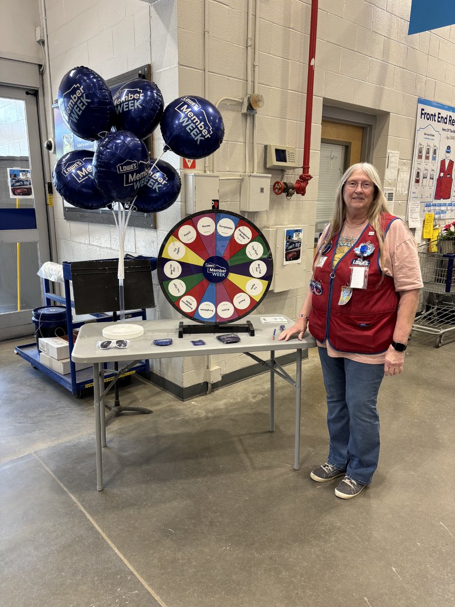 scarsey79's tweet photo. Come on out to SPIN &amp; WIN at Lowe's-2246 in S Parkersburg today!! Lots of cute little prizes. https://t.co/X7O89pAZzZ