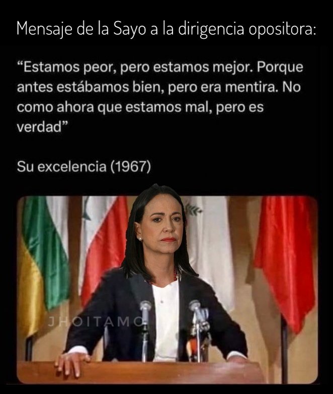 Mensaje a la dirigencia opositora: 🤭