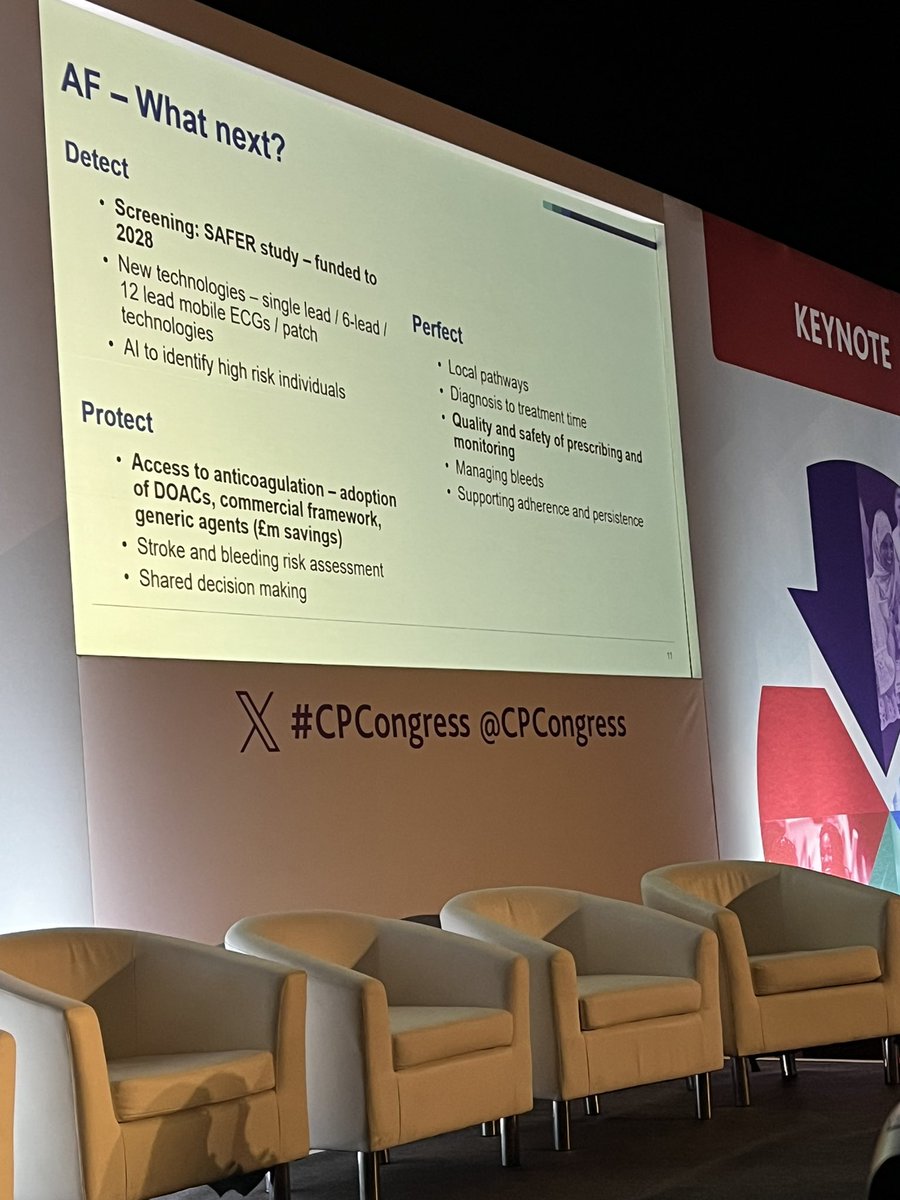 mwbstyles's tweet image. So what’s next for AF? Focus on quality and safety of prescribing and monitoring @CardioPharmUK @CPCongress #cpcongress