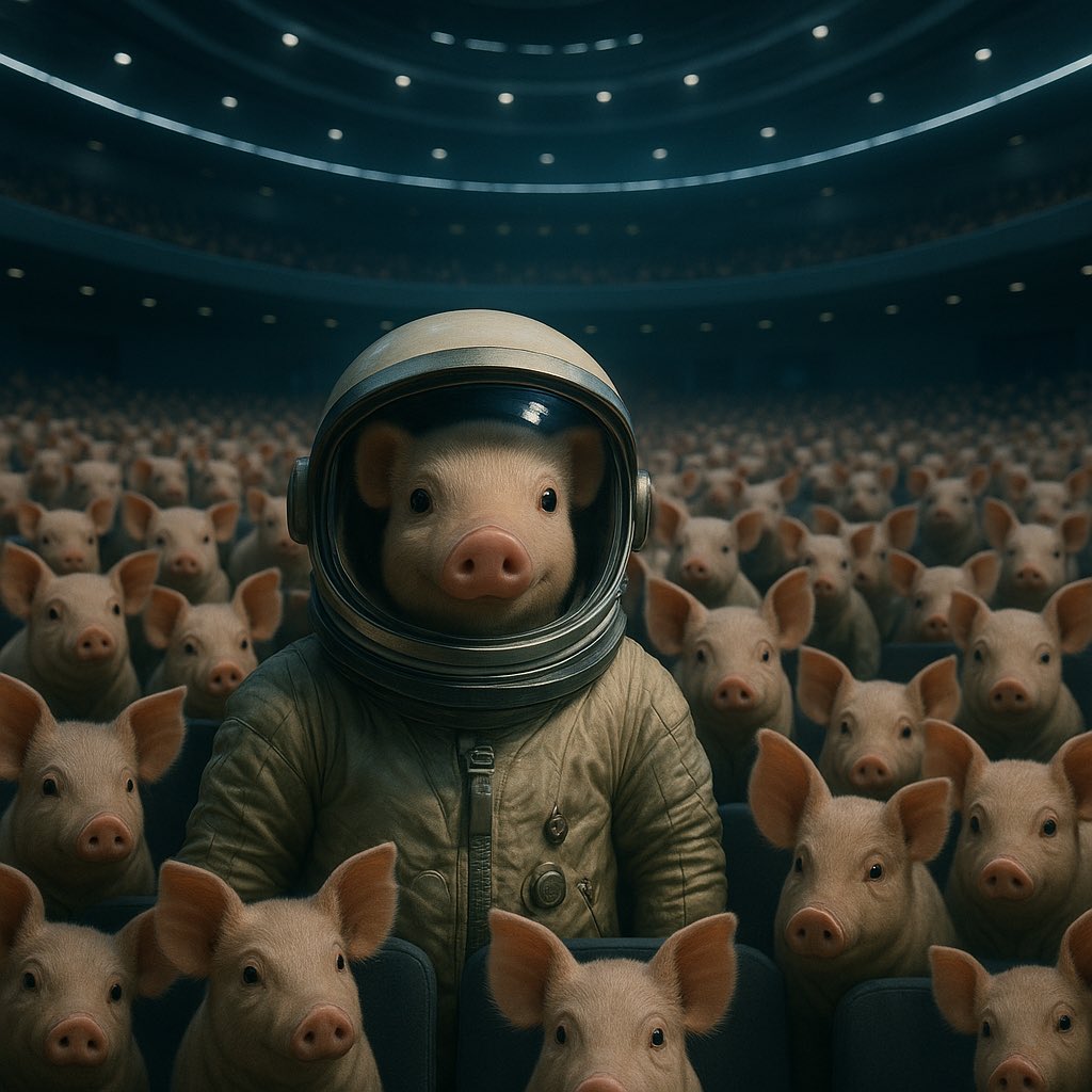 Saving pigs from the slaughterhouse.
 
No. More. Cabal. Farms.