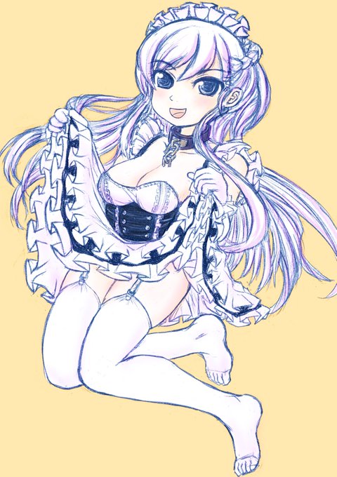 過去絵探してきた…5年前くらい #メイドの日 