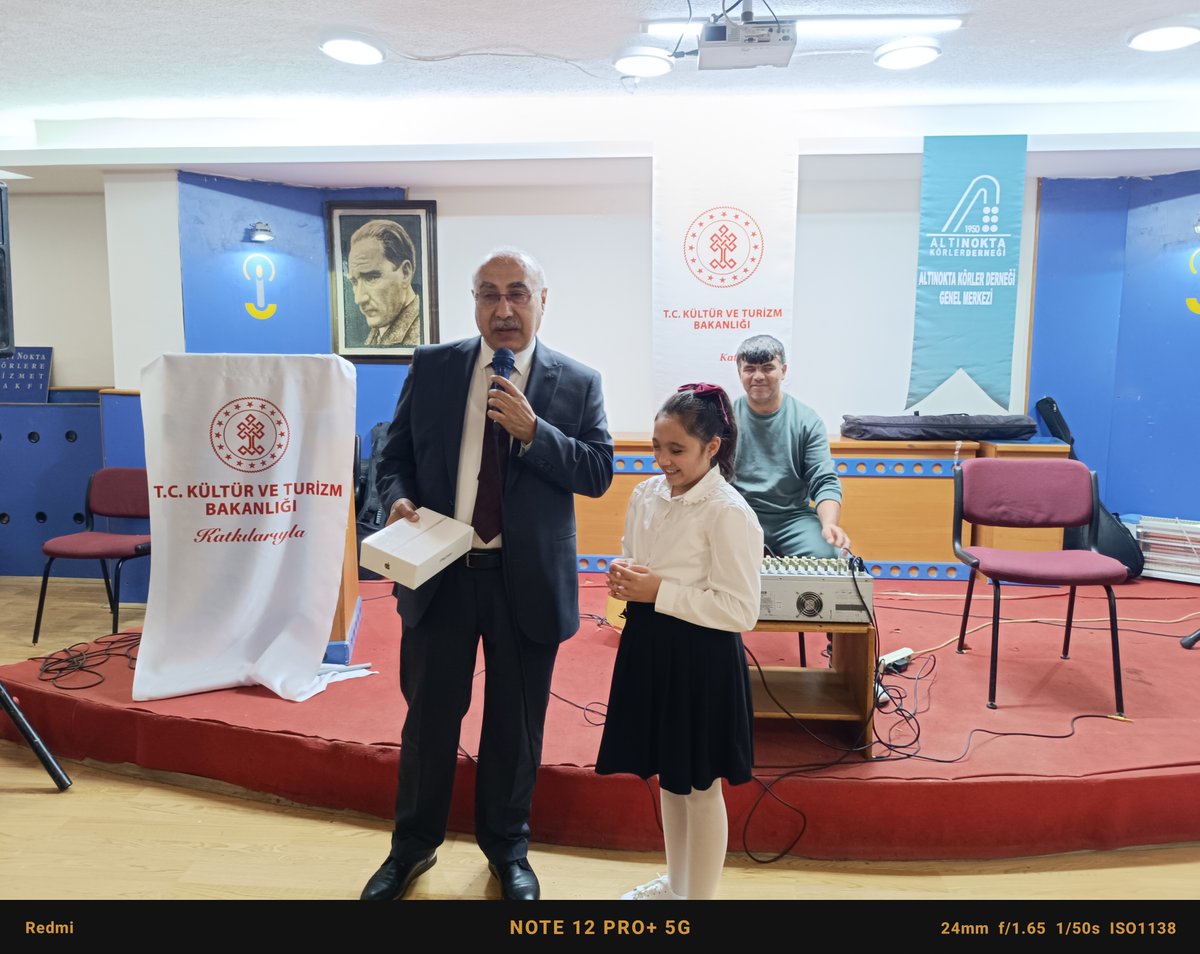 Kültür ve Turizm Bakanlığı işbirliğinde gerçekleştirilen proje kapsamında Aşık Veysel temalı kompozisyon yarışmasında 1.olan RavzaBayraktar'a İPad Mini,2.olan Eylül Ecer'e Samsung Tablet,3.olan Çınar Işıktaş'a Bluetooth Kulaklık düzenlenen ödül töreninde verildi <a href="/ktbtelifhaklari/">Telif Hakları Genel Müdürlüğü</a>