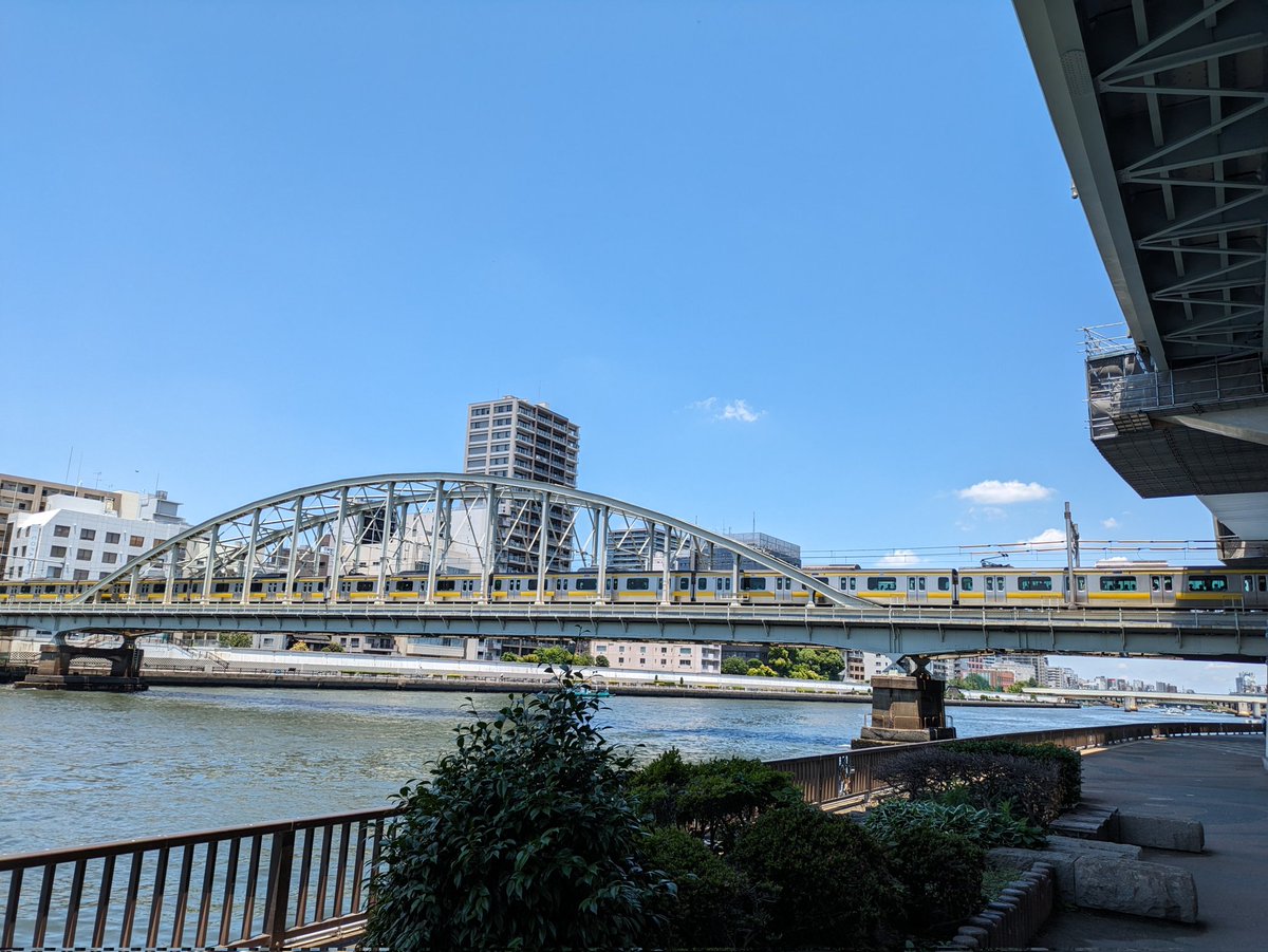 naonao18sea's tweet image. 2024・6・5
大好き隅田川😊深呼吸して何かを感じとり、動いていきたいな！
#ウォーキングのひむ太郎 
#ケンコバのほろ酔いビジホ泊