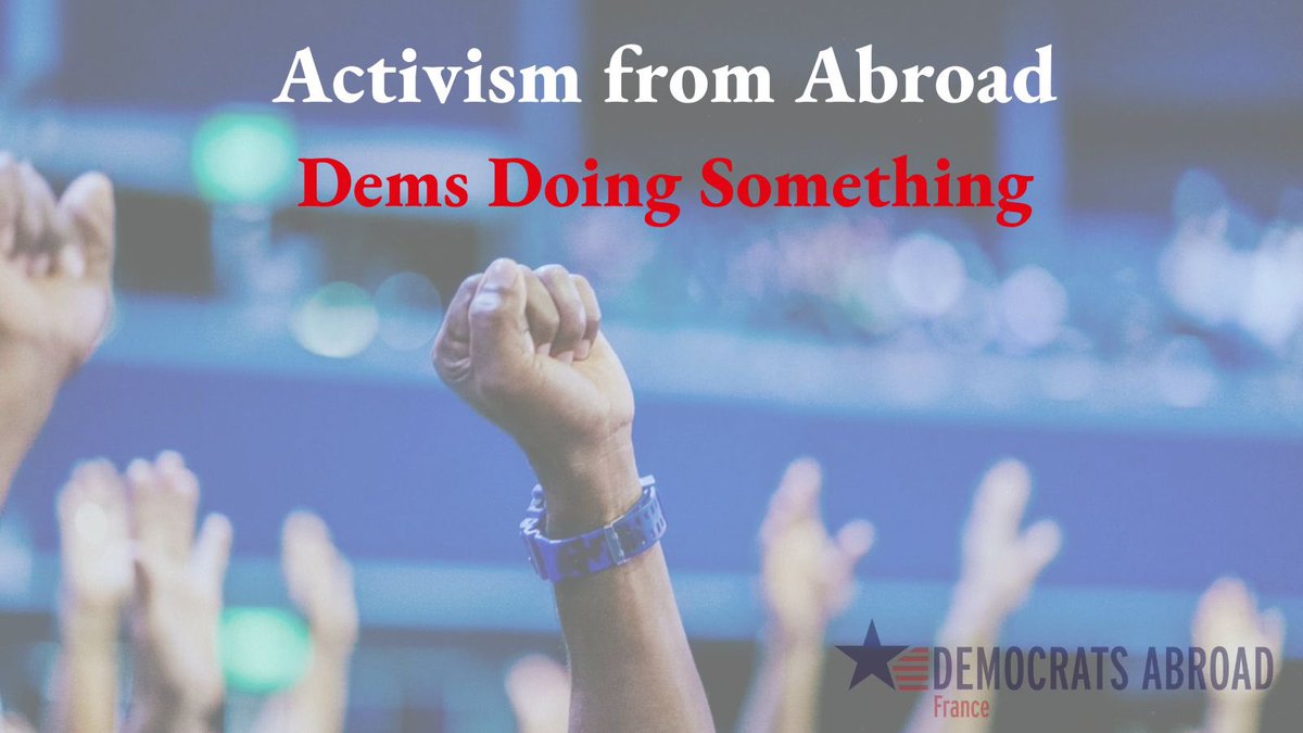 Democrats Abroad Canada 🇺🇸🇨🇦 (@demsabroadcan) on Twitter photo Live abroad and want to get started with activism to counter MAGA madness?
This online tutorial is for anyone who is unsure about what to do when asked to "Contact your representative! Contact your Senators!"
Tuesday, May 13, 12:30pm ET.
democratsabroad.org/activism_from_… <a href="/DemsAbroadFR/">Democrats Abroad France 💙 💪 #Resist</a> Live abroad and want to get started with activism to counter MAGA madness?
This online tutorial is for anyone who is unsure about what to do when asked to "Contact your representative! Contact your Senators!"
Tuesday, May 13, 12:30pm ET.
democratsabroad.org/activism_from_… <a href="/DemsAbroadFR/">Democrats Abroad France 💙 💪 #Resist</a>