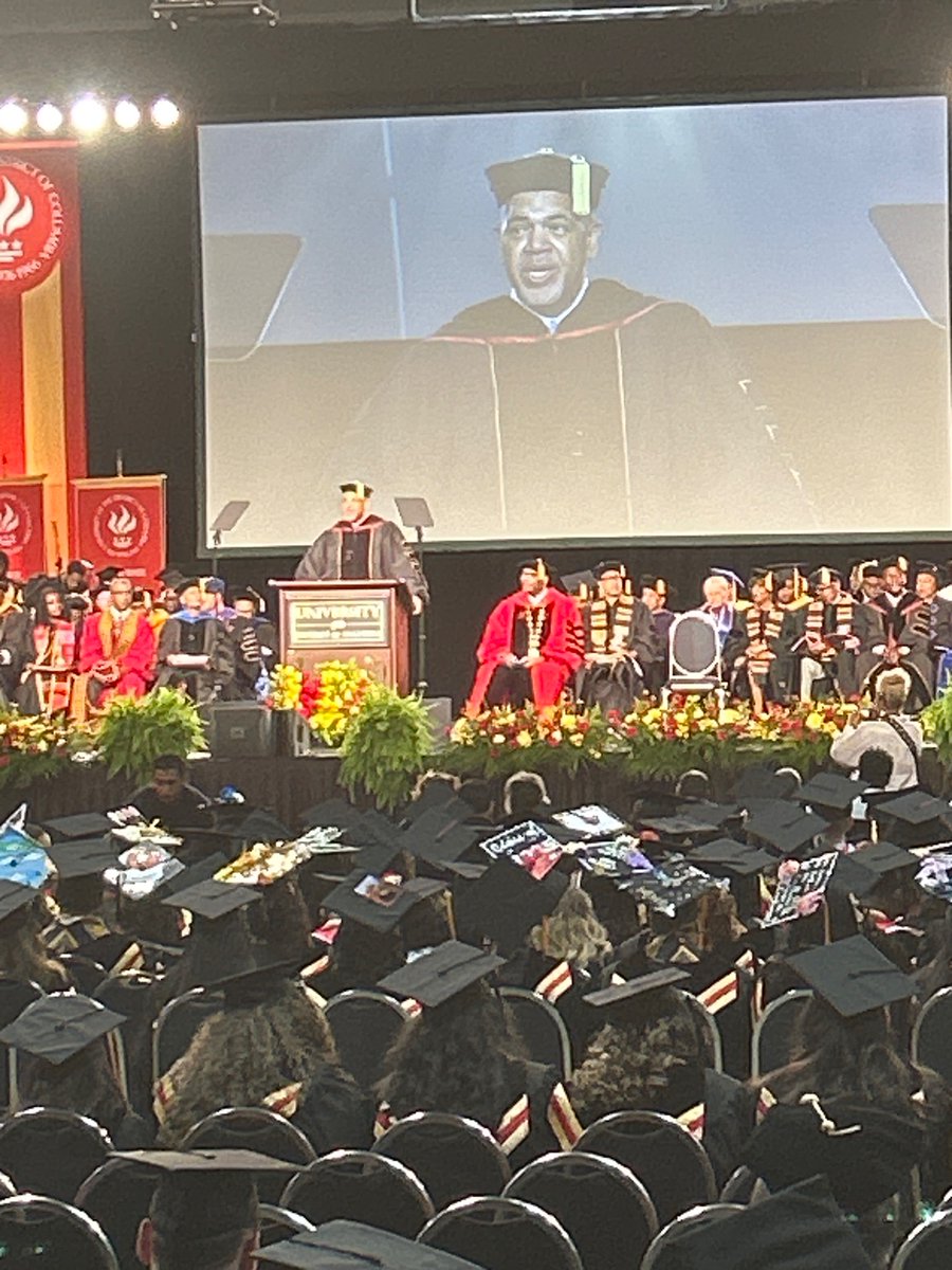 UDC Board of Trustee Chairman Christopher Bell gives the welcome.  #UDCCLASSOF2025! #UDC1851 #UDC #UDCCOMMENCEMENT