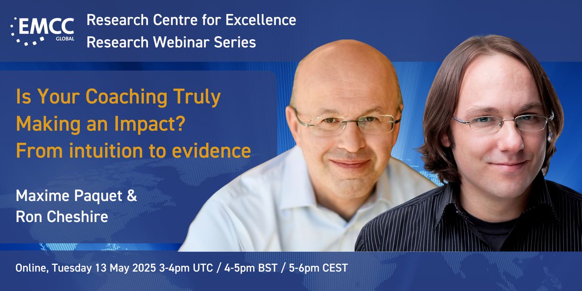 Is Your Coaching Truly Making an Impact?

Come join our next EMCC Global Research Webinar

May 13, 2025 4-5pm GMT (UK)

vist.ly/3n3ytp9

#Coaching #LeadershipDevelopment #EvidenceBasedCoaching #ActionLearning #ProfessionalDevelopment #CoachingModels #ImpactMeasurement