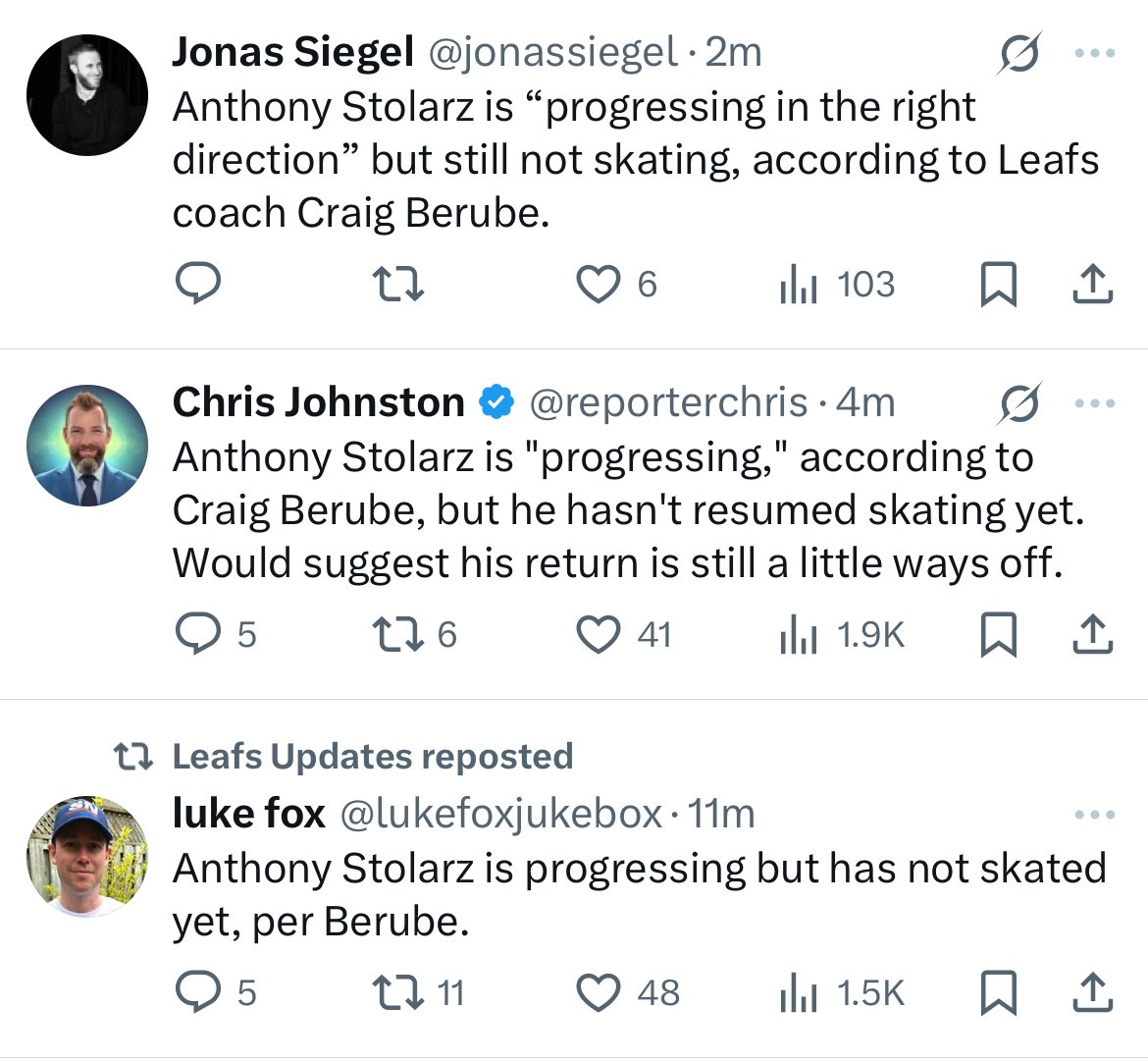 So what you’re saying is that he is progressing.

Got it.
#Leafs