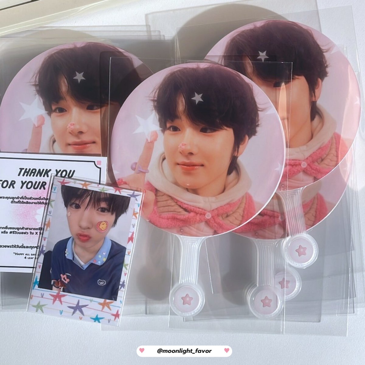 moonlight_favor's tweet photo. ♡ รับผลิต Mini Uchiwa ♡
༝ คละแบบได้ ขั้นต่ำ 2 ชิ้น
༝ จัดส่งงานภายใน 2-3 วันหลังชำระยอด
༝ สอบถาม/สั่งผลิต รบกวน dm หรือไลน์
ลิงค์รวมขนาดและราคางานที่รับผลิต
.🍀 ݁˖ https://t.co/3nuusCJWdr
#รับทำgiveaway #รับทำของแจก #รับทำพัด #พัดuchiwa #miniuchiwa #NCTWISH_LOGinBANGKOK #ตลาดนัดnctwish