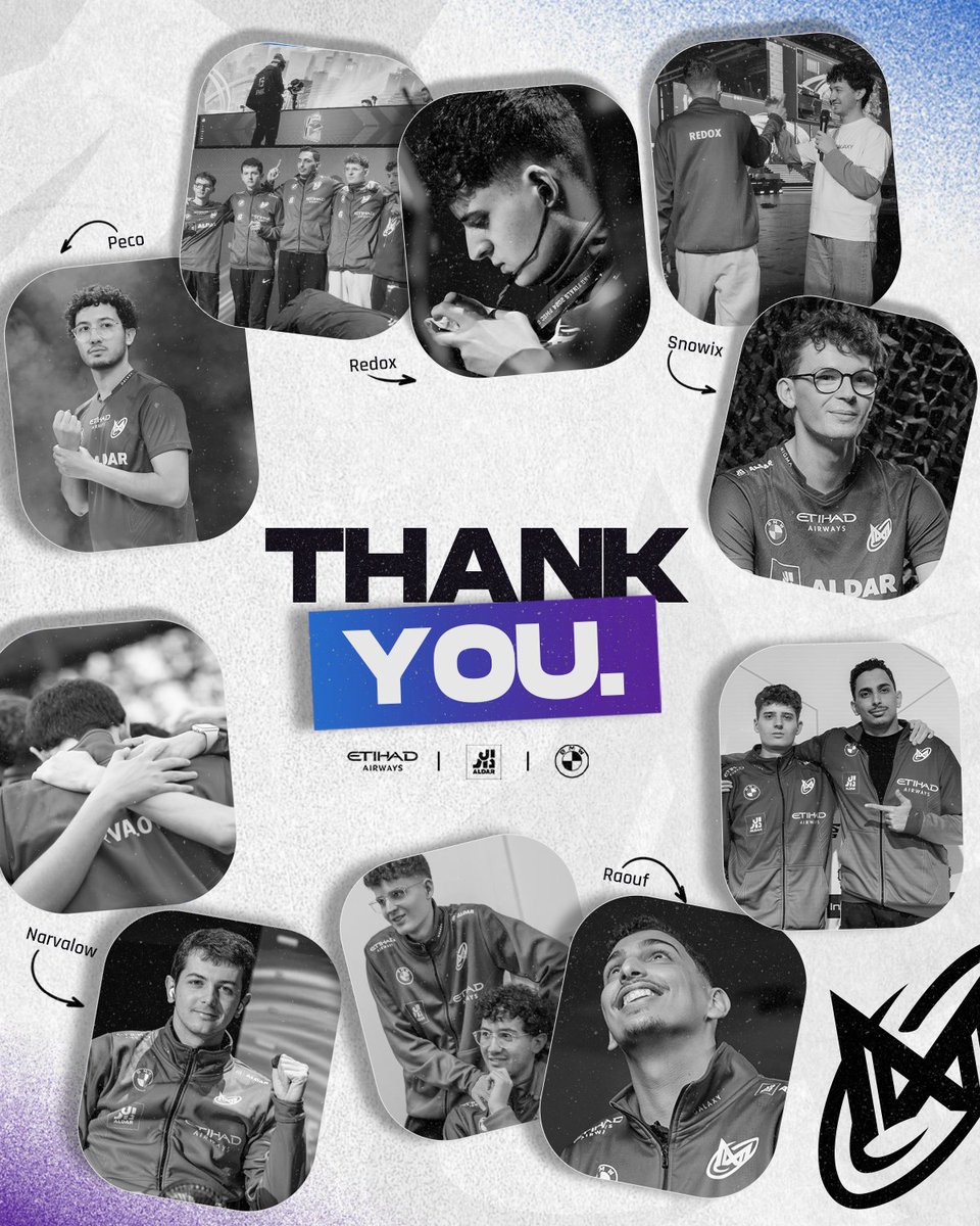 End of an era🌟

Today we say goodbye to our PUBG Mobile team. We are proud of everything we achieved together and we'd like to specially thank <a href="/ngxRAOUF/">FLCNRAOUF</a> for all his work and dedication over the past four years!

We wish you all the best at <a href="/FalconsEsport/">Falcons Esports</a>💙💜