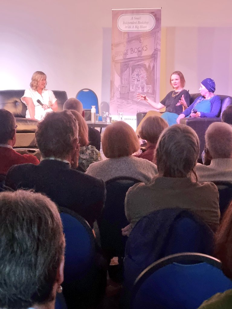 BridgeBooksDro1's tweet image. The second event last night featured three amazing women, @taramillstv @ErvineLinda and Claire Mitchell. Tara guided us through an evening of inspiration, emotion and pure passion. I loved it! Plus, my old history teacher, who is an legend, was there!
