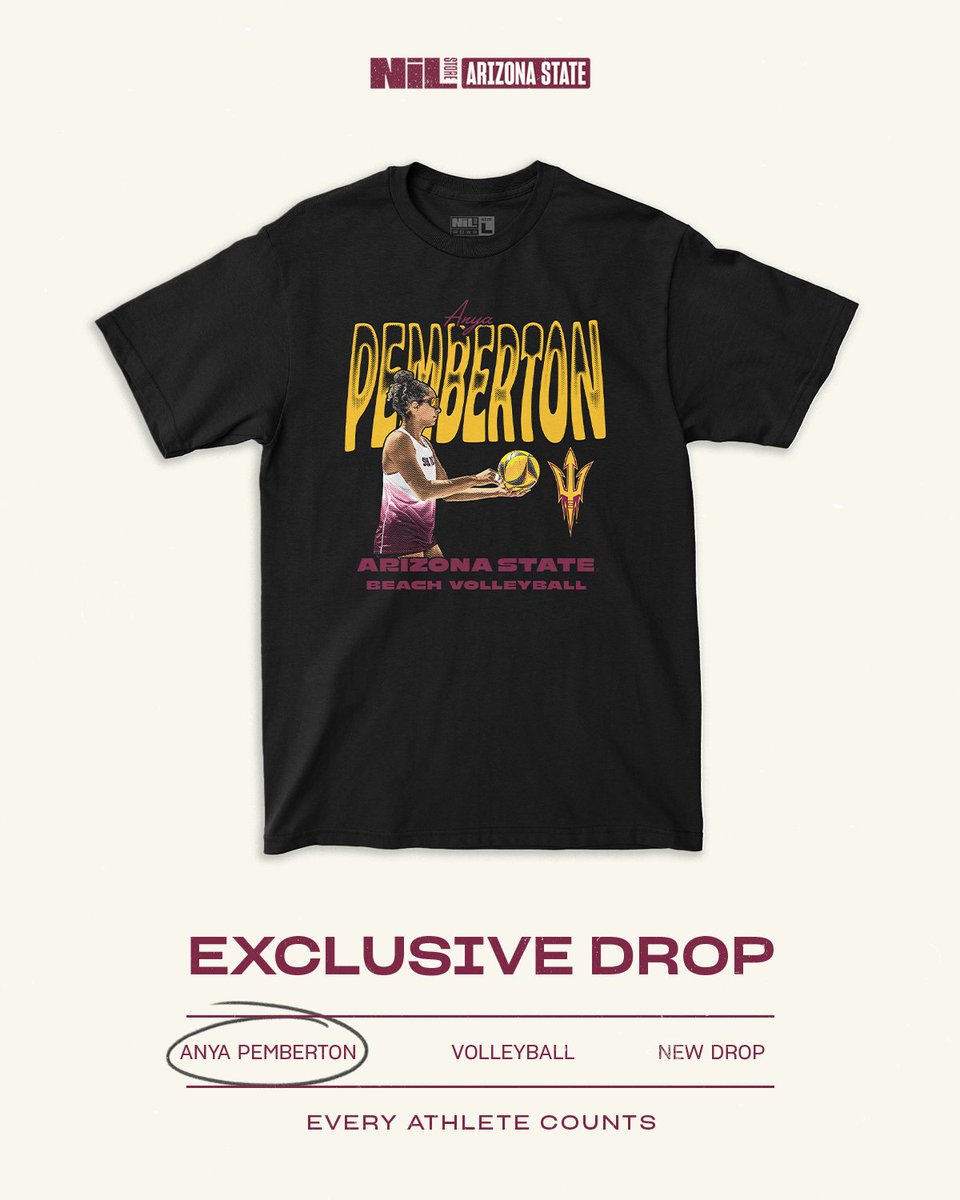 New drop for Anya Pemberton after a great season!

Shop now: nil.store/arizona-state/…