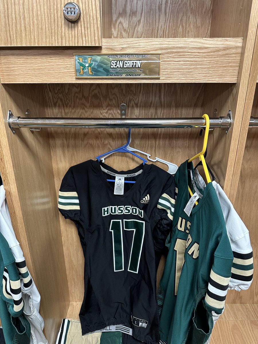 Sean Griffin (@seangriff14) on Twitter photo Thank you <a href="/CoachClark_HU/">Nat Clark</a> and <a href="/hussonfootball/">Husson Football</a> for having me at Husson’s junior day!
<a href="/Coach_Cameron_/">Jake Cameron</a> <a href="/_Coach_Hobbs/">Paytton Hobbs</a> <a href="/CoachRickOrio/">Rick Orio</a>
<a href="/CoachRFrancoeur/">Ryan D Francoeur</a>
<a href="/603SportsMedia/">Roger Brown</a>
<a href="/TK_247/">Trevor Knight</a> Thank you <a href="/CoachClark_HU/">Nat Clark</a> and <a href="/hussonfootball/">Husson Football</a> for having me at Husson’s junior day!
<a href="/Coach_Cameron_/">Jake Cameron</a> <a href="/_Coach_Hobbs/">Paytton Hobbs</a> <a href="/CoachRickOrio/">Rick Orio</a>
<a href="/CoachRFrancoeur/">Ryan D Francoeur</a>
<a href="/603SportsMedia/">Roger Brown</a>
<a href="/TK_247/">Trevor Knight</a>