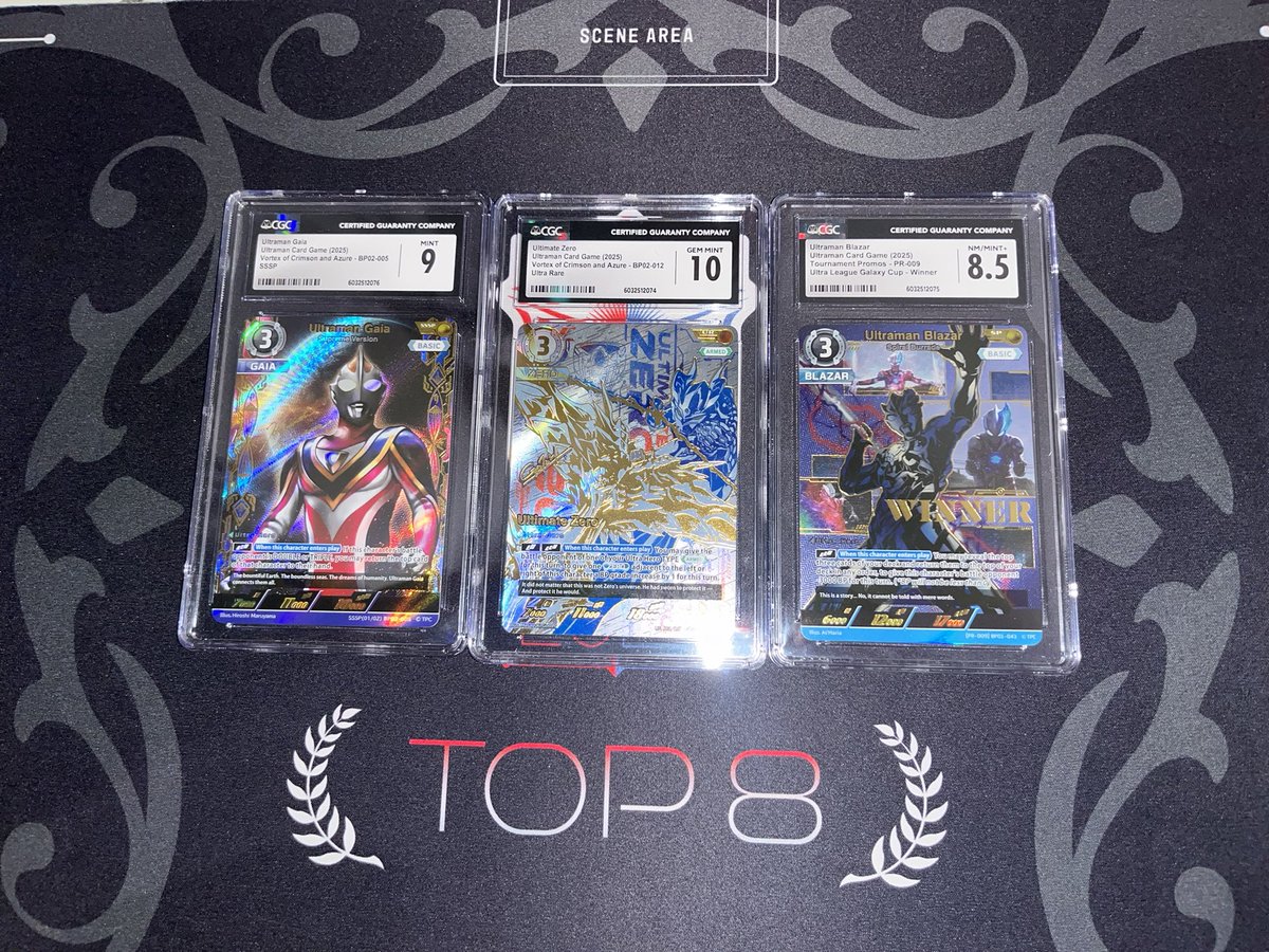 AlbertFerguson's tweet photo. Yes zero, gaia and blazar just got back from school with satisfactory mark. 

 #ウルトラマンカードゲーム
#UltramanCardGame 
#ucg https://t.co/owhXPiKa9t