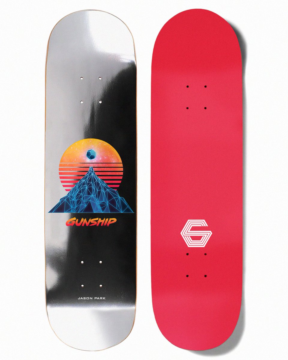 GUNSHIPMUSIC's tweet image. 🛹 SUPER LIMITED GUNSHIP DECKS! 🛹
ᯓ ★ Get your Fresh Planks - OUT NOW ★ᯓ
STORE: gunship.tmstor.es/product/skateb…
Introducing the Gunship X Jason Park deck.
As featured in the Weaponised Love music video.
Size: 8.25"
100% US Hard Rock Maple
