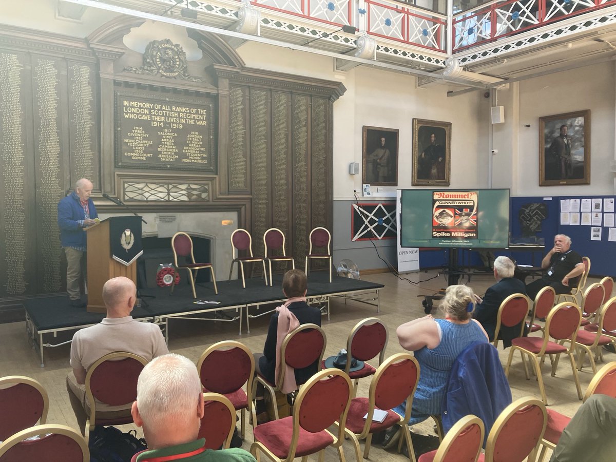 ww2research's tweet image. A fascinating talk by Trevor Sheehan, best known for African Stalingrad @Tunisia_1943 on Allied victory and Axis defeat in North Africa.
The final WW2 specialist to speak at the Peace in Europe Conference at the London Scottish Museum this afternoon @EGPOSullivan