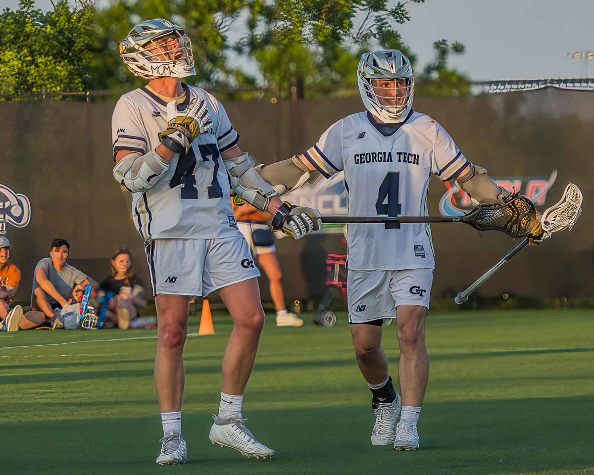 GaTechLAX's tweet photo. GAME DAY! The Jackets will take on @LibertyLax for the @MCLA_Tournament Championship Title. 
1pmCST in Round Rock, TX  Stay tuned for updates #ROLLHIVE 🐝🥍 https://t.co/qXZEyccqZC