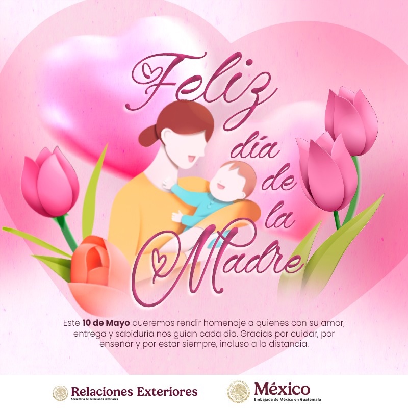 ConsulMexGuate (@consulmexguate) on Twitter photo ¿Sabías que el 85% de las personas llaman a su mamá cuando tienen un problema? 🗓️ Hoy es el día perfecto para decirle: ¡Gracias por todo! 💝🤰🏻🤱💐 #DiaDeLaMadre
<a href="/EmbaMexGua/">Embamex Guatemala</a> <a href="/SRE_mx/">Relaciones Exteriores</a> ¿Sabías que el 85% de las personas llaman a su mamá cuando tienen un problema? 🗓️ Hoy es el día perfecto para decirle: ¡Gracias por todo! 💝🤰🏻🤱💐 #DiaDeLaMadre
<a href="/EmbaMexGua/">Embamex Guatemala</a> <a href="/SRE_mx/">Relaciones Exteriores</a>