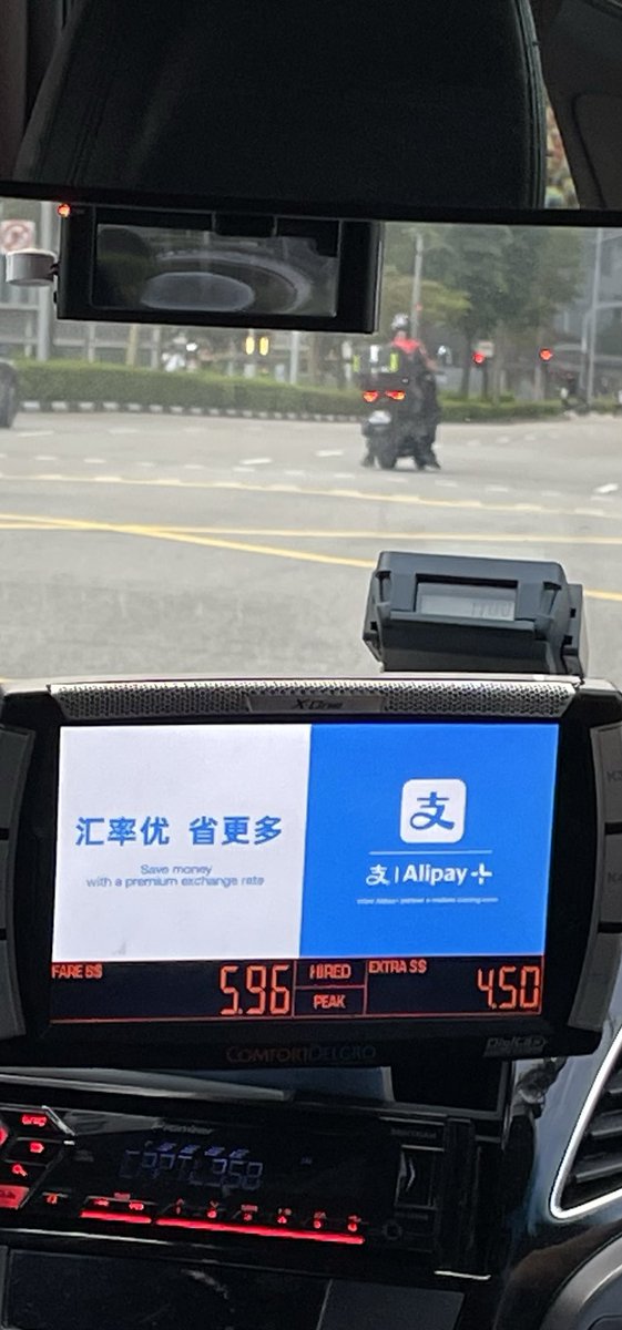 ⁦<a href="/NPCI_NPCI/">NPCI</a>⁩ ⁦<a href="/UPI_NPCI/">UPI</a>⁩ Alipay in a Singapore cab! Need to step up our game overseas, investing in local marketing, biz dev, merchant sign ups etc
