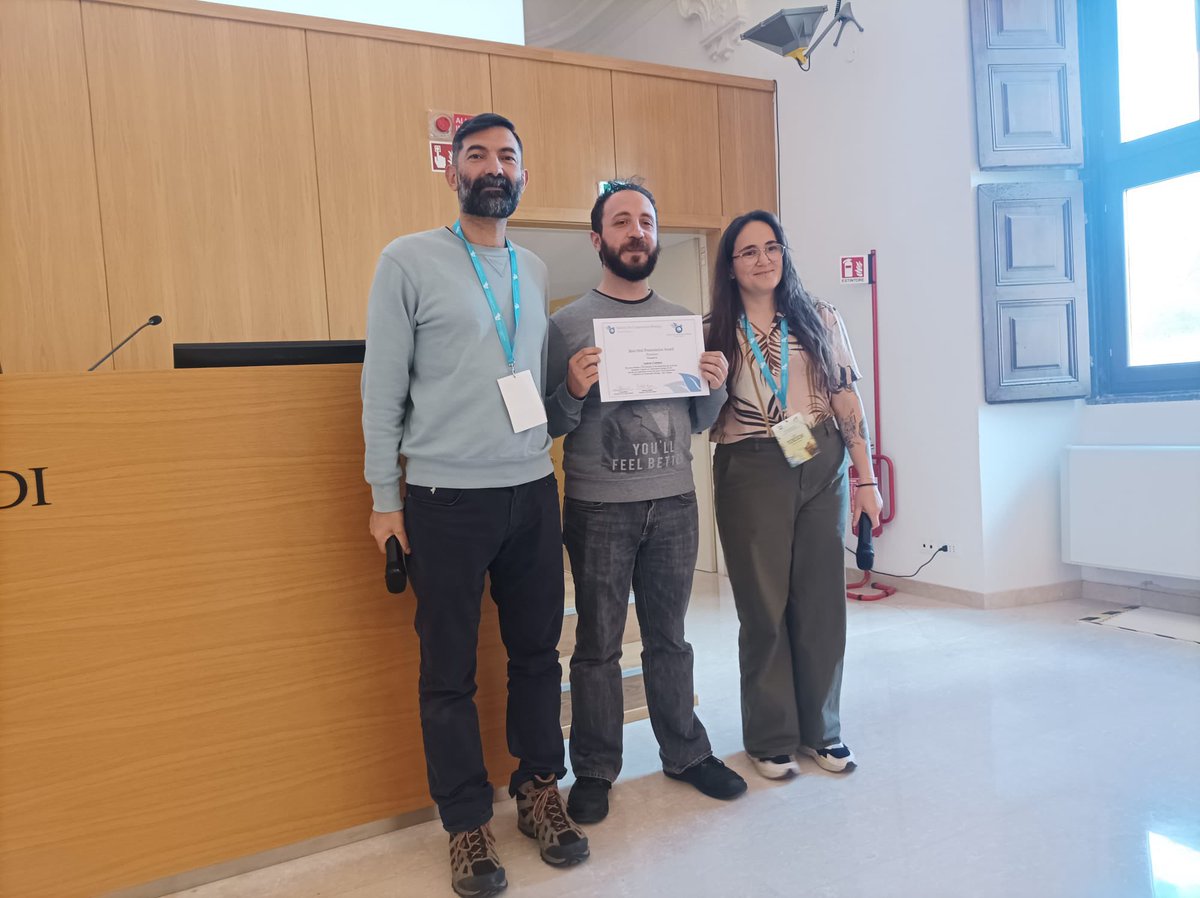 Congratulations to Andrea Cristiano, winner of the Best Oral Presentation in the Postdoc category, for his impactful talk on ‘The effectiveness of Protected Areas in mitigating range loss and local extinctions of terrestrial mammals.’ 
A truly compelling contribution! #ECR2025