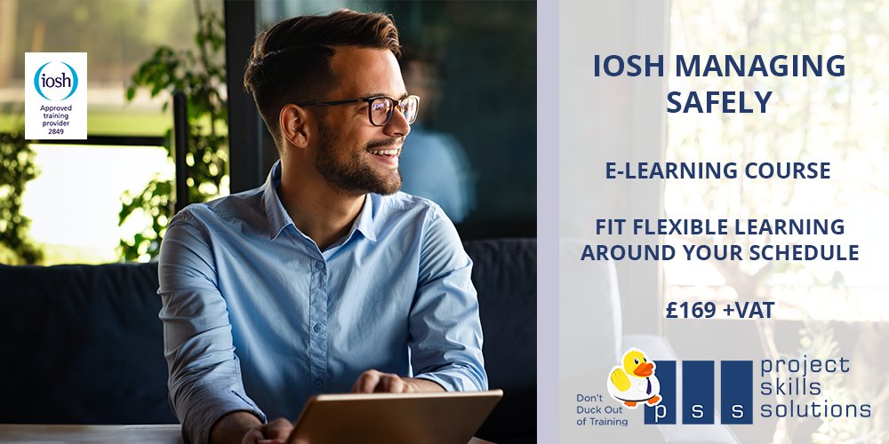PSS_Training's tweet photo. ✏️Sharpen your risk management skills with IOSH Managing Safely eLearning—same certificate, lower cost. £169+VAT, 15hrs, 24/7 access. For managers & supervisors. Start learning now: https://t.co/jEYAiJgQJ9 #ManagerDevelopment #healthandsafetytraining #elearning #flexiblelearning https://t.co/DhUsCdC4zO