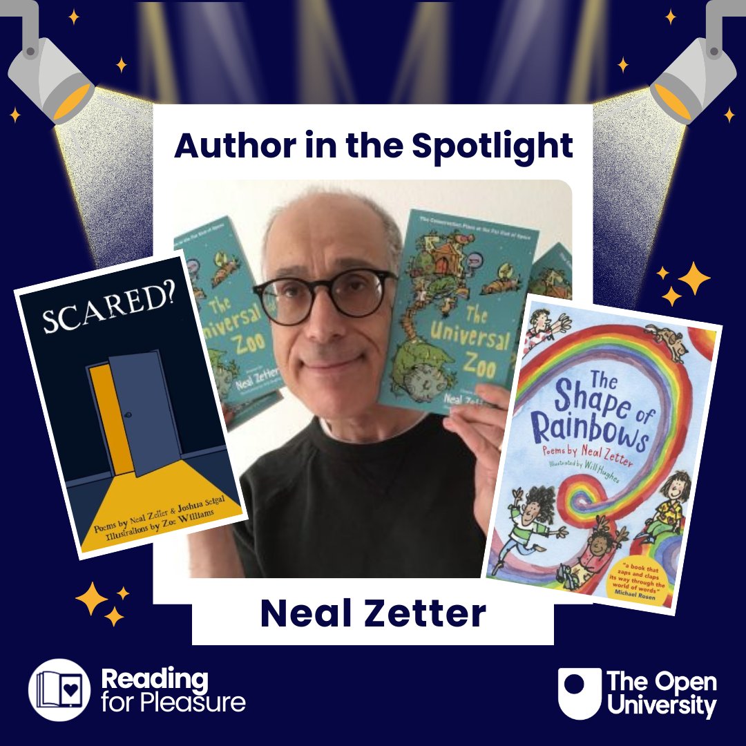 Reading for Pleasure ๐งถ (@openuni_rfp) on Twitter photo Our May โจ#AuthorintheSpotlightโจ is Neal Zetter <a href="/nealzetterpoet/">Neal Zetter Poetry</a>! ๐๐
Neal is an award-winning comedy performance poet, childrenโs author (of 14 poetry books), educator and entertainer.
Find out more here ๐ ow.ly/xULC50VPmxU Our May โจ#AuthorintheSpotlightโจ is Neal Zetter <a href="/nealzetterpoet/">Neal Zetter Poetry</a>! ๐๐
Neal is an award-winning comedy performance poet, childrenโs author (of 14 poetry books), educator and entertainer.
Find out more here ๐ ow.ly/xULC50VPmxU
