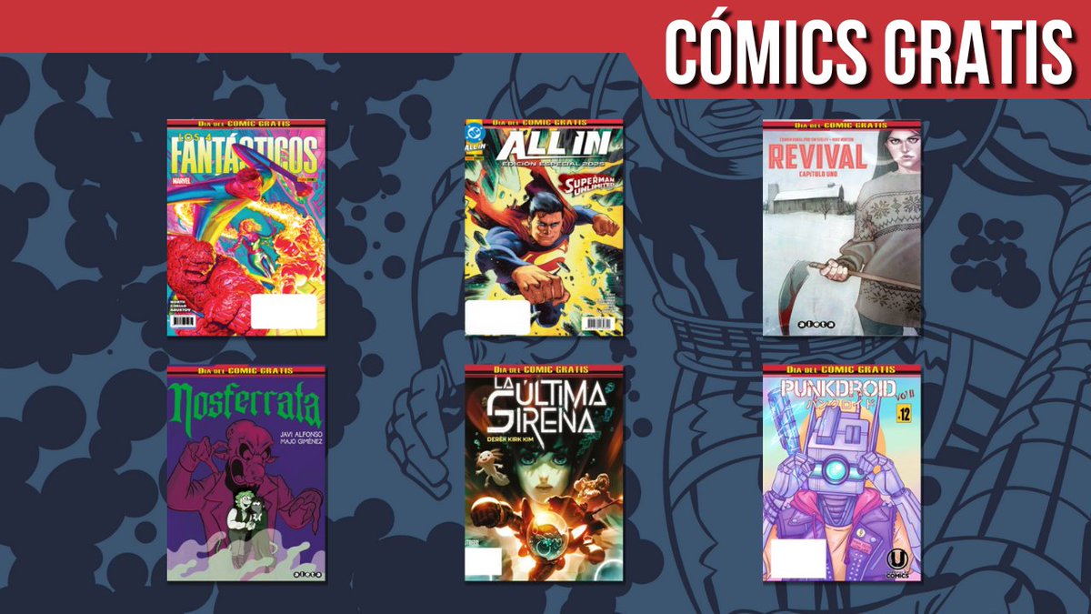 ¿Quieres conseguir todos los CÓMICS del #DiaDelComicGratis ? 👀

Pues es tan fácil como acudir a nuestra librería de ALCALÁ 211 📍 hasta las 20:00 de hoy y  tendréis el pack completo para vosotros 🎁📚

*Valido hasta agotar existencias

Aquí la info! 👉 tomosygrapas.com/el-10-de-mayo-…