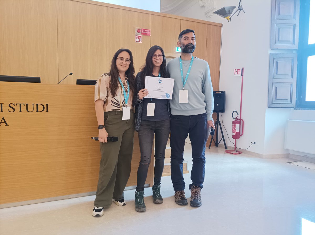 The Best Poster Award goes to Livia Chavko for her work on the expansion dynamics of the Eurasian otter (Lutra lutra) in central Italy and its conservation implications. 
Great results and well-deserved recognition! #ECR2025
