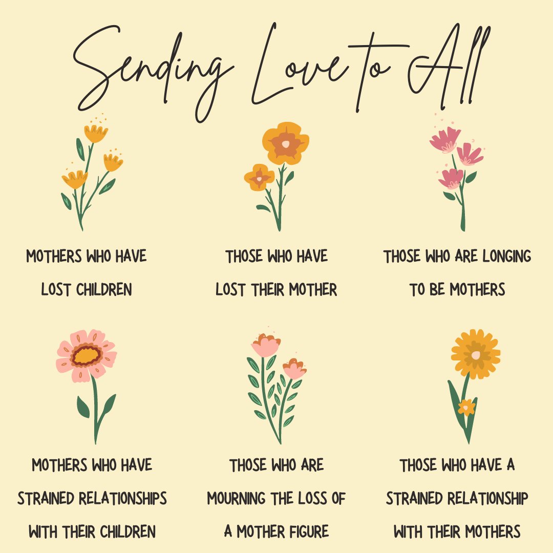 For some, Mother's Day isn't a day of celebration but a day of complex or complicated emotions. Sending love to all those women this weekend. ❤️