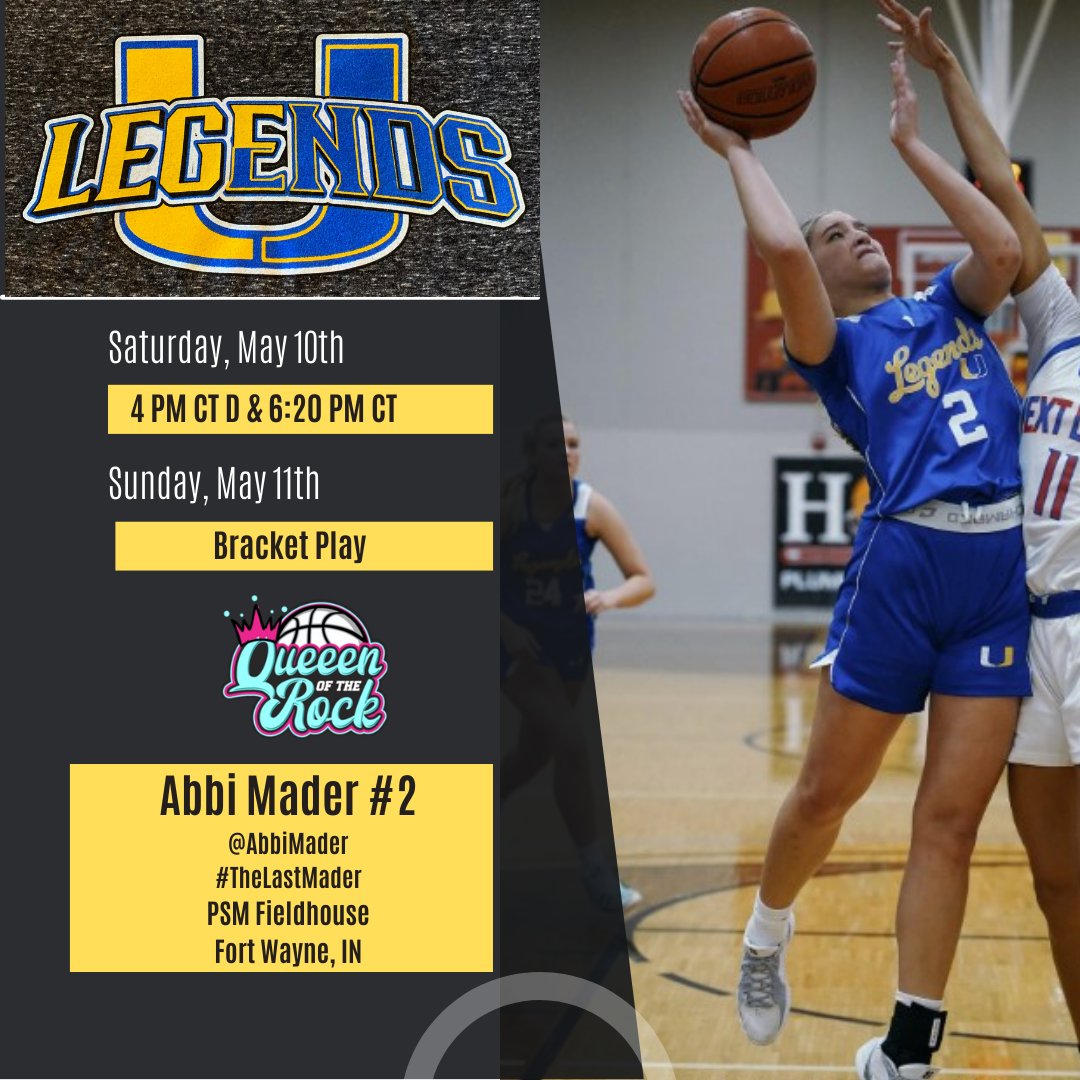 AbbiMader (@abbimader) on Twitter photo #QueenOfTheRock <a href="/Legends_Bball/">Legends U Basketball</a> 15u <a href="/BryceMcKey/">Bryce McKey</a> this weekend Fort Wayne, IN <a href="/Grassrootstourn/">Grassroots Tournaments π</a> #TheU #TheLastMader #QueenOfTheRock <a href="/Legends_Bball/">Legends U Basketball</a> 15u <a href="/BryceMcKey/">Bryce McKey</a> this weekend Fort Wayne, IN <a href="/Grassrootstourn/">Grassroots Tournaments π</a> #TheU #TheLastMader