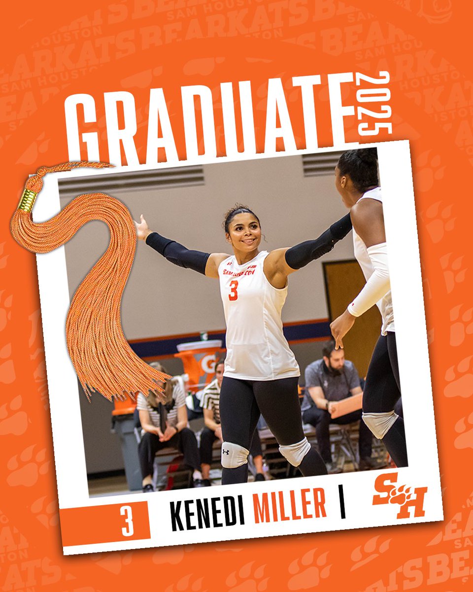 BearkatsVB's tweet photo. Not 1… not 2… not 3… but 4 graduates today! What a day for Sam Houston Volleyball! We’re beyond proud of each of you — your impact will be felt for years to come. 

Once a Bearkat, always a Bearkat!

#EatEmUpKats https://t.co/bW7HgaYpOL