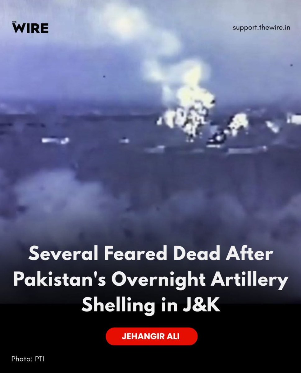 The wire has shared this post with such caption making it look like that the picture in background is of damage caused to India bcs of Pakistan’s attack whereas the picture is released by Indian army wherein pak’s launch pad was destroyed.