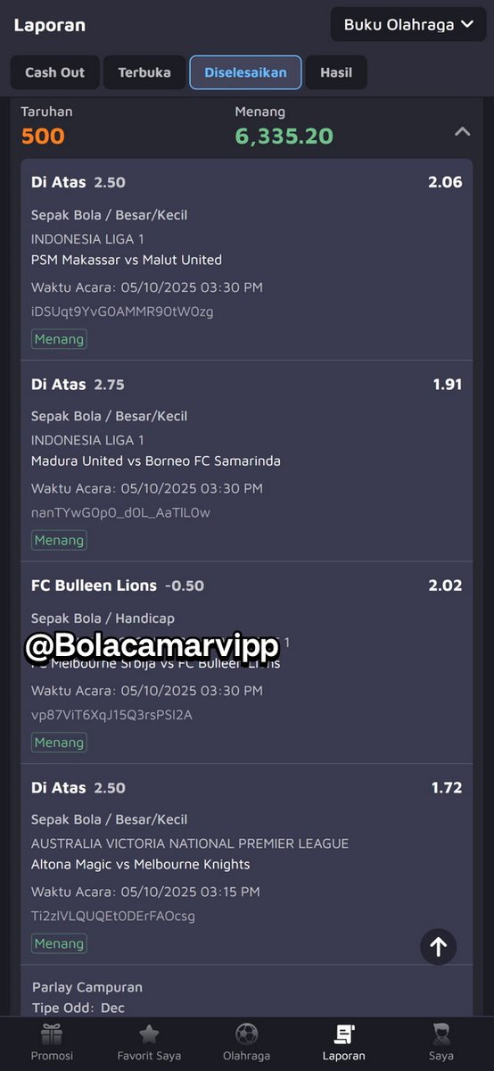 Bolacamarvipp's tweet image. Ez bosku 😬

#Stopjudi #Antivar #Bolacamarvipp #zonauang #zonajajan #malamminggu #Parlay #gacor #billmalam