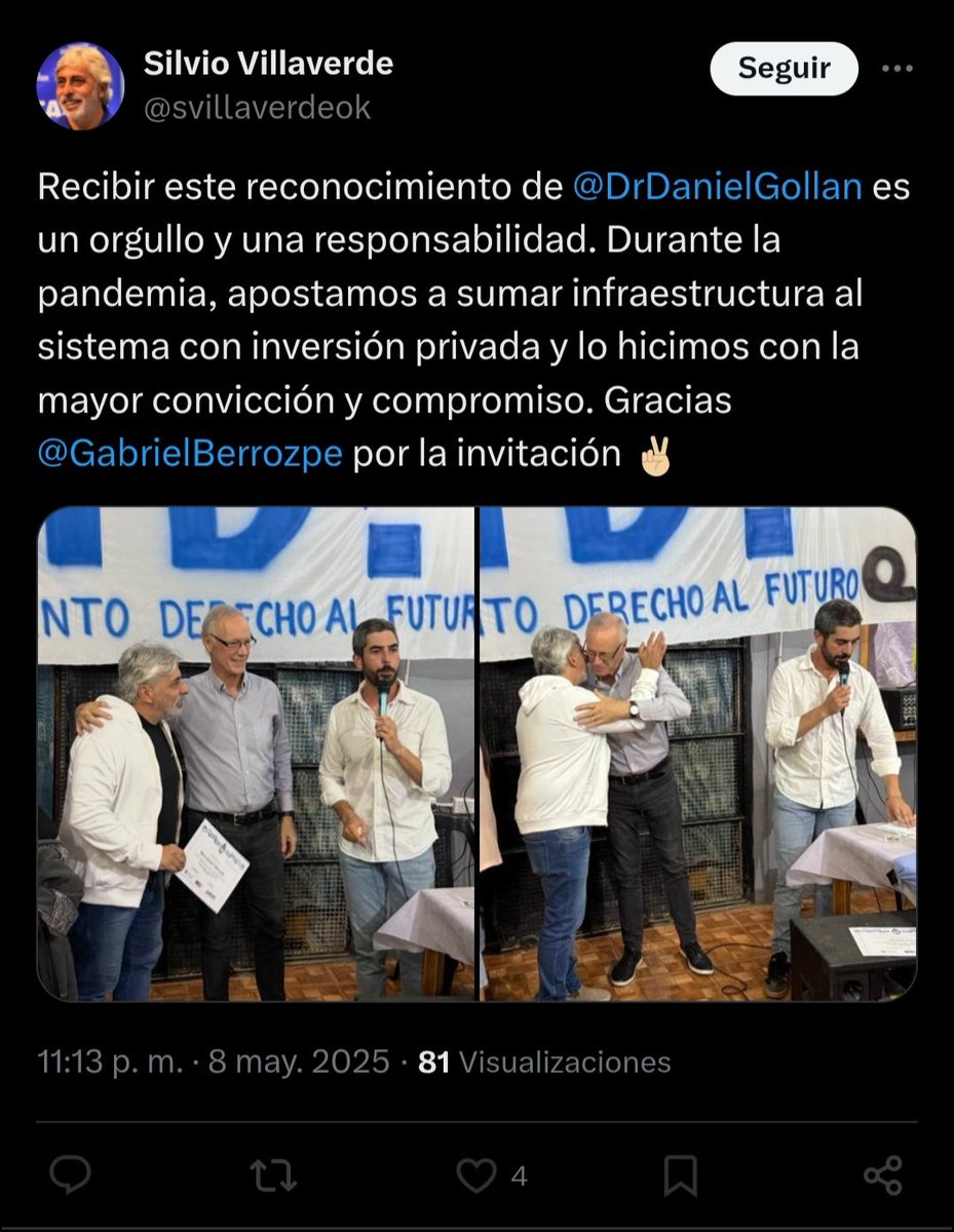 Sabrinaileanab1's tweet photo. La Clínica 2 de Abril acumula denuncias por mala praxis, abandono y maltrato a adultos mayores, Silvio Villaverde RECIBE premios como si nada. Acomodos, impunidad y negocios en nombre de la salud. #DerechoalFuturo no puede ser el refugio de los que lucran con el dolor ajeno. https://t.co/gZ2OMAEo7U